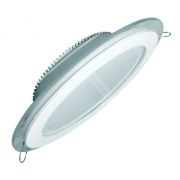 LE GLRL WH 6W D100 6000K Светильник светодиодный круглый белый со стеклом ELEGANZ