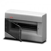 1SL2468 EUROPA Бокс ABB настенный 8М (230*200*95) серый прозрачная дверь