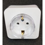 Blanca Розетка 1-ая с/з без шторок.(тонкая) 16А, 250В, изолирующая пластина Белый BLNRA110111