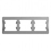 SE Glossa Алюминий Рамка 3-я, горизонтальная GSL000303