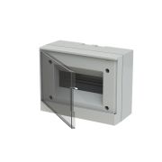 ABB Basic E Бокс настенный 8М прозрачная серая дверь (с клеммами) 1SZR004002A2203