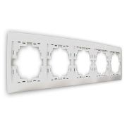 LEZARD С/П Рамка 5-ая горизонтальная б/вст белая 701-0200-150