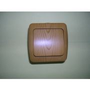 ALSU Выключатель 1-кл для открытой установки ольха 504-0700-200