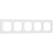 W0052001/ Рамка на 5 постов Snabb basic (белый)