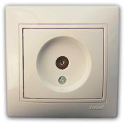 ЭУИ СП  Lezard крем  Розетка  ТВ  проходная (0303129)