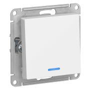 Systeme Electric AtlasDesign Бел Выключатель 1-клавишный с подсветкой, сх.1а, 10АХ, механизм