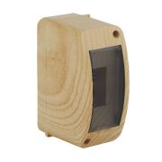 Щиток Тусо о/п на 2 мод. сосна с вертикальной прозрачной дверцей. 55х140х85мм 68302-27М