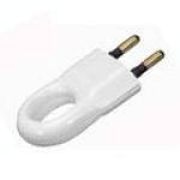 Legrand Элиум Вилка б/з с кольцом 6А пластик белая 050162