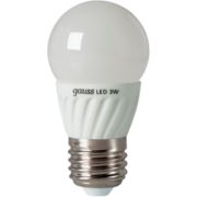 GAUSS Black Светодиодная лампа шар 3W E27 4100K матовая (металл. рад) 103012 (снят с производства)