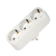 MAKEL Разветвитель на 3 гнезда с/з 10033