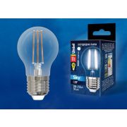 Лампа Uniel SKY Filament LED-G45-11W-4000K-E27-CL шар нейтральный свет