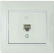 LEZARD С/П Розетка ТФ евро белая 701-0202-137