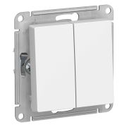 Systeme Electric AtlasDesign Бел Переключатель 2-клавишный сх.6, 10АХ, механизм