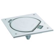 Simon Connect Сталь Лючок влагостойкий IP 66 , посадочное место под 1 модуль K45