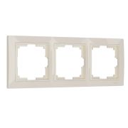W0032003/ Рамка на 3 поста Snabb basic (слоновая кость)