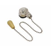 Rexant Выключатель на цепочке «Silver» с деревянным наконечником 32-0103