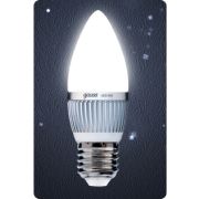GAUSS Светодиодная лампа свеча 5W E27 4100K матовая (металл. рад) 103102205 (снят )