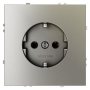 Розетка встраиваемая VOLTUM S70 с заземлением 16А, (шелк)