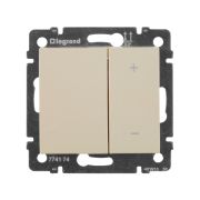 Legrand Valena Крем Светорегулятор нажимной 40-600W для л/н и обмоточных т-ров