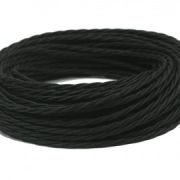Провод ретро витой ПРВ 3х2,5 черный