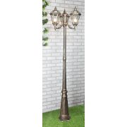 Светильник трехрожковый на столбе Capella F/3 черное золото (снят)
