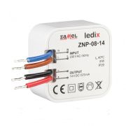 Zamel блоки питания LED 14V DC 8W в монт. коробку  ZNP-08-14