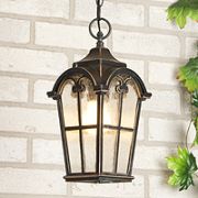 Светильник уличный подвесной MIRA H черное золото