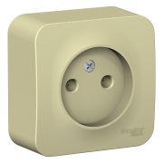 Blanca Розетка 1-ая б/з без шторок 16А, 250В, изолирующая пластина Бежевый BLNRA000117
