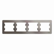 SE Glossa Платина Рамка 4-я горизонтальная GSL001204