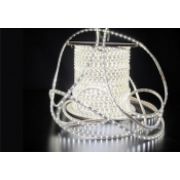 Лента светодиодная 220V 4,8 Вт/м, SMD3528, 60LED/м, кат 100м, IP68, Теплый белый