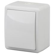 ЭРА Эксперт Выключатель одноклавишный ОУ IP54 10АХ-250В белый 11-1401-01