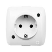 ALSU Розетка с/з для открытой установки белая