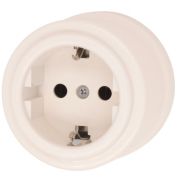 BIRONI Лизетта Пластик Песочное золото Розетка с/з