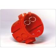 Подрозетник по бетону красный глубокий для с/п D=68*60мм