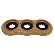 Рамка 3 местная Бук Натуральный, Lindas 25360