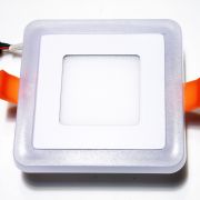 1012 Точечный светильник квадрат 6Вт трехрежимный 3+3 4000К 100*100*35мм Siesta Light DL.0054