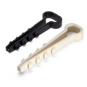 Дюбель-хомут плоский ДХП 14-6 белый (100шт) Fortisflex 59388