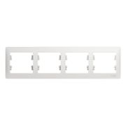 SE Glossa Белый Рамка 4-я, горизонтальная GSL000104