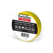Изолента FORTISFLEX ПВХ профессиональная 19мм х 20м  желто-зеленая