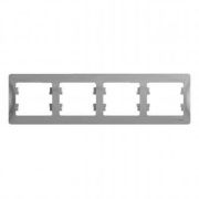 SE Glossa Алюминий Рамка 4-я, горизонтальная GSL000304