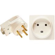 Legrand Quteo Бел Компл Розетка 32А с/з + вилка 32А с боковым вводом 782222