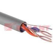REXANT Кабель U/UTP Медь категория 5e, PVC, 2PR, 24AWG, внутренний серый 305м 01-0023