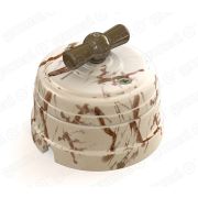 Выключатель поворотный на 4 положения светлый мрамор «Мезонин» 70401-20 (снят)