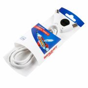 Шнур шт TV- гн TV  1,5М белый  REXANT 06-3080