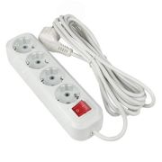 EKF PROxima Удлинитель «Эксперт» 4 гнезда 2м 3кВт с выкл и заземл ПВС 3х01 UBP16-310-4-02i