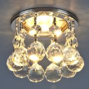 2051 MR16 хром/прозрачный хрусталь  (СН+Clear) Strotskis светильник точечный ЭС (снят)