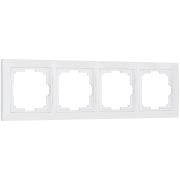 W0042001/ Рамка на 4 поста Snabb basic (белый)