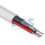 Кабель для видеонаблюдения КВОС + 4х0.5мм² (100м) белый REXANT 01-4061***