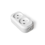 Колодка «UNIVersal» 2 гн. б/з AБС-пластик (еврослот) E202