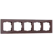 Рамка на 5 постов FAVORIT Мокко a031796***